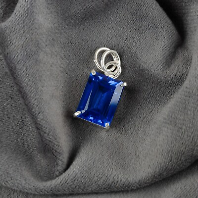 #ad Natural Tanzanite Gemstone Indian Jewelry 925 Sterling Silver Pendant For Girls $13.95