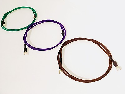 #ad Audiophile Turntable Phono Ground Wire 18AWG w Spade Connectors Colors Lengths $22.00
