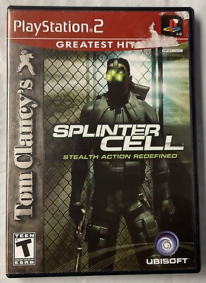 #ad Splinter Cell Stealth Action Redefined PlayStation 2 PS2 Video Game Greatest Hit $5.99