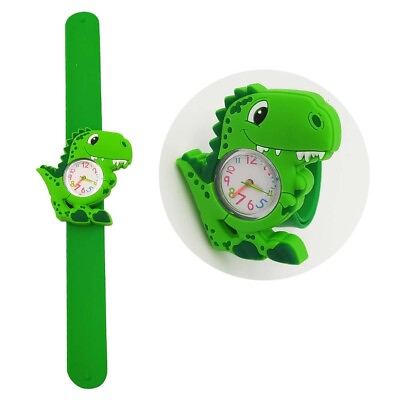 #ad #ad Dinosaur Kids Snap Wristband Watch Boys Girls Birthday Xmas Stocking Gift Filler GBP 7.99