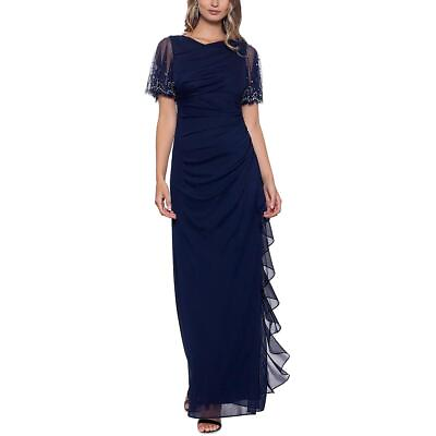 #ad Bamp;A by Betsy and Adam Womens Embellished Cascade Evening Dress Gown BHFO 0565 $40.99