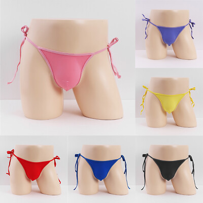 #ad US Mens Briefs Panties Bikini Tie Side String Lace Up Underwear Low waist $3.12