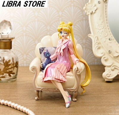 #ad RARE Sailor Moon Cosmos Antique Style Usagi Luna Figure Special ver. EX delivery $59.99