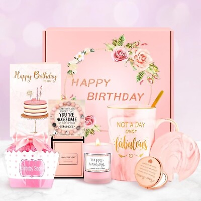 #ad #ad Birthday Gifts for Women Happy Birthday Gift Basket for Women Birthday Gifts ... $33.99