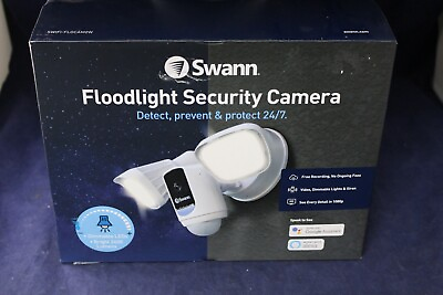 #ad Swann Wi Fi 1080p Outdoor Floodlight Security Camera New Open Box $79.95
