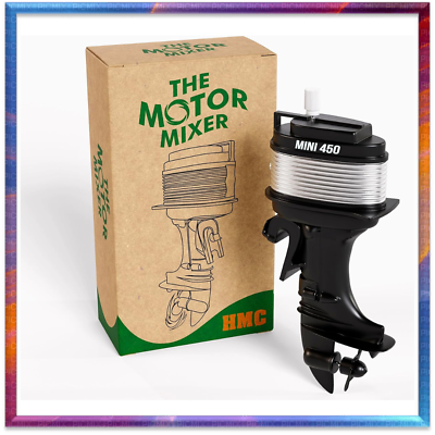 #ad The Motor Mixer by HMC Novelty Boat Motor Coffee Mixer Wind Up Outboard Mini B $20.39