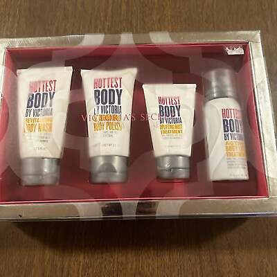 #ad Victoria#x27;s Secret Hottest Body 4 pieceBody LiftPolishmist Gift Boxed Set NEW $31.99