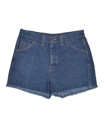 #ad Vintage Cut Off Shorts Womens 32 Dark Wash Denim Jeans Jorts Mom High Rise $14.94