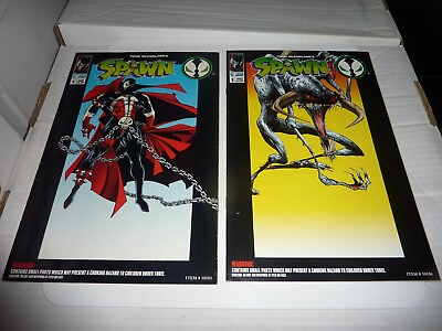 #ad SPAWN #1 2 Issue Lot Spawn Violator Action Figure Comics Only VG FN $6.56