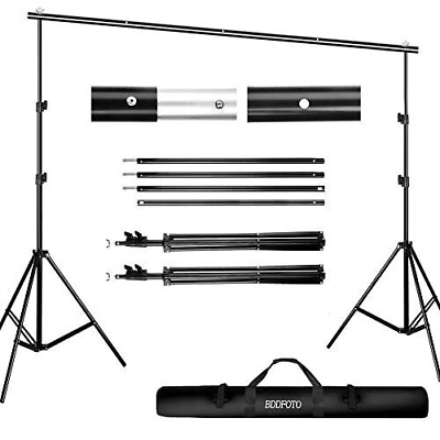 #ad 10ft Photo Video Studio Backdrop Background Support Stand for screen Bag NIB $27.49