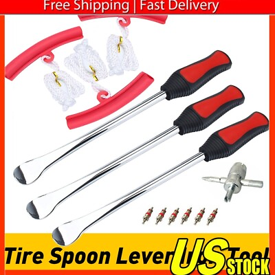 #ad Professional ATV Motorcycle Bike Spoon Tire Lever Iron Tool Change Kit Durable B $27.99
