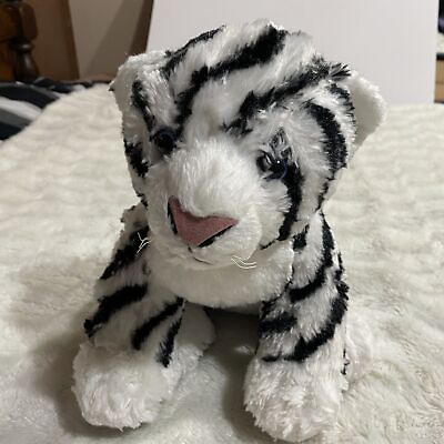 #ad Build A Bear Workshop Siberian Tiger Black amp; White 14 in Soft Plush Animal Toy $11.70