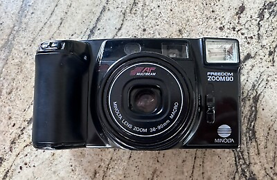 #ad Minolta Freedom Zoom 90C Point amp; Shoot 35mm Film Camera 38 90mm TESTED FOR POWER $25.00