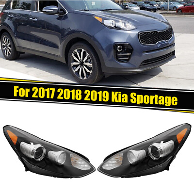 #ad For 2017 2022 Kia Sportage Projector Headlight Headlamp W LED DRL Assembly Pair $210.00