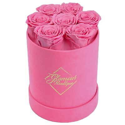#ad GLAMOUR BOUTIQUE Preserved roses in a box Forever flowers Barbie Collection $34.95