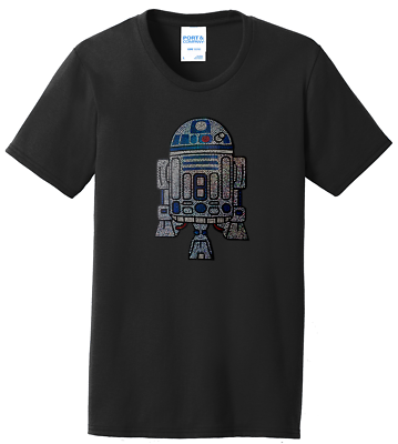 #ad Women#x27;s Star Wars R2D2 T Shirt Ladies Tee Shirt S 4XL Bling Crew Neck $25.49