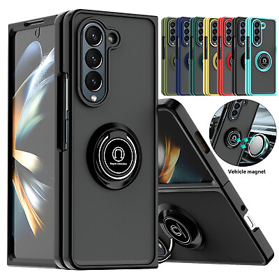 #ad For Samsung Galaxy Z Fold 5 5G Case Magnetic Ring Holder Shockproof Bumper Cover $2.99