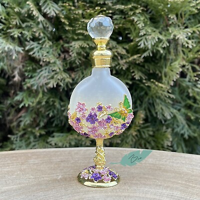 Butterfly Garden Vintage Style Perfume Bottle 10mL Gold $17.95