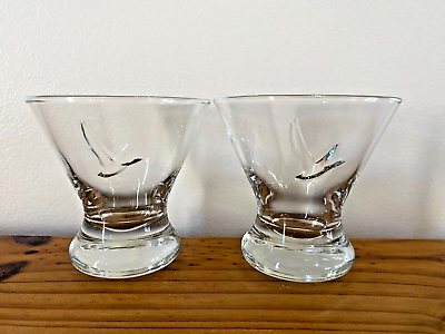 #ad GREY GOOSE VODKA Stemless MARTINI Cocktail Glasses Special Edition Set of 2 $14.00