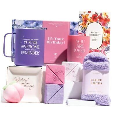 #ad #ad Birthday Gifts for Women Gift Baskets Unique Spa Gifts for Female Best Purple $29.79