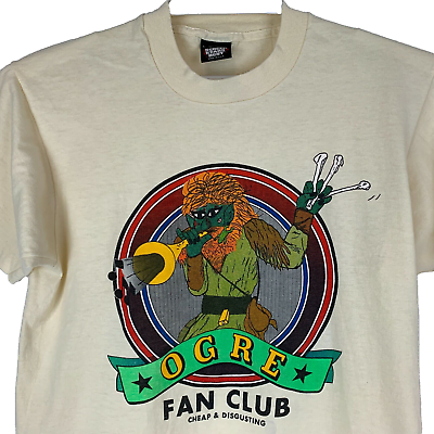 #ad Ogre Fan Club Vintage 80s T Shirt Mythology Folklore Screen Stars USA Made Large $116.99