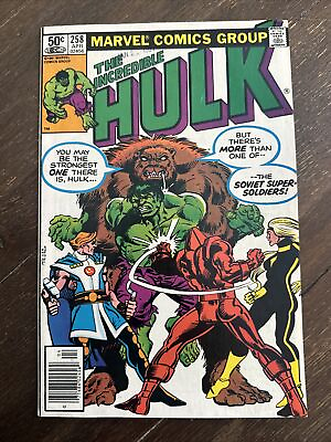 #ad The Incredible Hulk #258N Marvel 1981 1st Full Soviet Super Soldiers VF NM $30.00