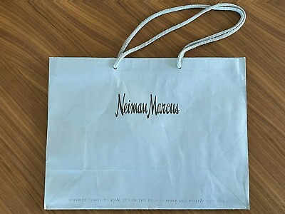 NEIMAN MARCUS Authentic Gift Large Shopping Bag 16quot; X 12” X 6” Lightly Used $15.27