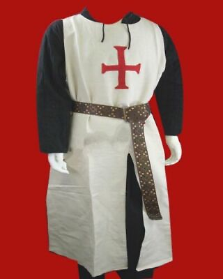 #ad Medieval tunic inspired long costume archers authentic Short sleeves $55.00