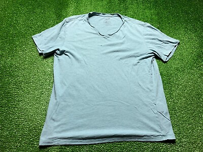 Vince Men#x27;s Short Sleeve Blank Tee T Shirt Size Medium Blue $9.34