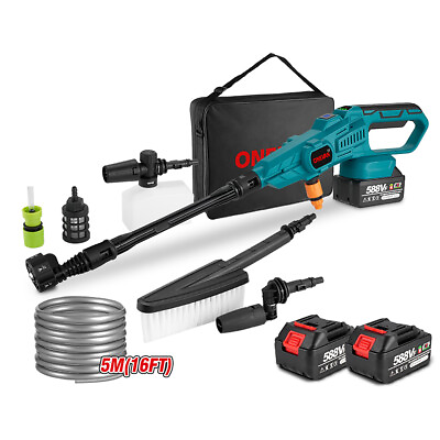 #ad Cordless Pressure Washer 870 PSI Power Washer for Car Home Cleaning 2 Batteries $72.89