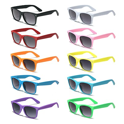 #ad KIDS Retro Sunglasses Boys Girls Rubberized Soft Frame Glasses AGE 3 8 $6.99