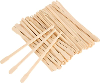 #ad 100x Wooden Wax Sticks Eyebrow Lip Waxing Applicator Sticks for Hair Removal $4.49