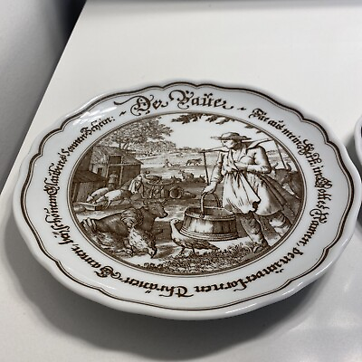 #ad 1814 Hutschenreuther Exclusiv Fur Pieroth Decorative Plate Made In Germany 2 $50.00