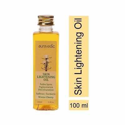 #ad Auravedic Skin Lightening Oil with Saffron Turmeric and Winter Cherry 100 ml $18.40