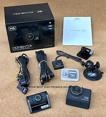 #ad NEW Firstech Momento M6 MD6200 Wi Fi HD Front and Rear Dash Camera Black $239.90