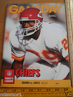 #ad NFL Game Day Program Kansas City Chiefs vs Cleveland Browns 1991 Bernie Kosar $8.00