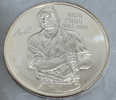 #ad 2003 Nick Price HOF Coin Rare Silver 1 Troy Oz PGA Tour Partners Round .999 $49.95