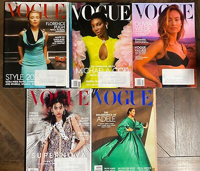#ad Lot of 5 Vogue Magazines 2021 2022 2023 Issues Summer Winter Conde Nast $24.99