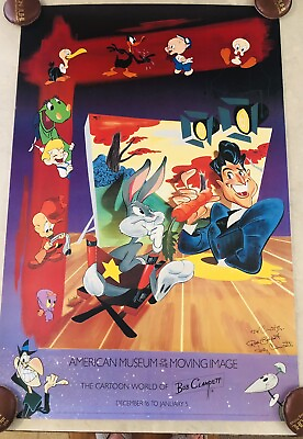 #ad The Cartoon World of Bob Clampett signed promotional poster $400.00