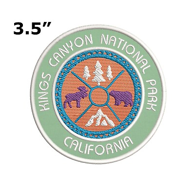 #ad Kings Canyon National Patch Embroidered Iron On Applique Nature Souvenir $5.50