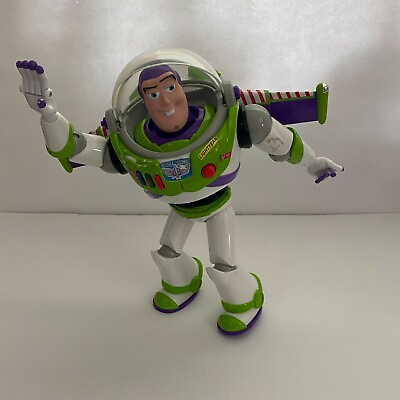 #ad Disney Pixar Toy Story Talking Buzz Lightyear Action Figure 12” Pre Owned $18.00