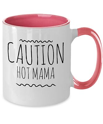 #ad #ad Caution Hot Mama Mug New Mom Coffee Cup Gifts For Her Mothers Day Gift Mom Gifts $18.99