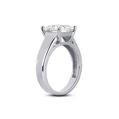 #ad 0.47ct F VS1 Princess Natural Diamond Platinum Solitaire Engagement Ring $1911.00