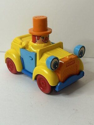 #ad Tomy Push N Go Toy Car with Clown. Great working condition. Vintage $19.90