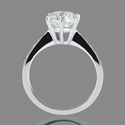 #ad 0.65 CT I SI1 Certified Round Cut Diamond Engagement Ring 950 Platinum $930.75