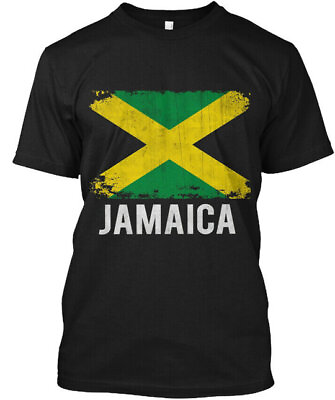 #ad Jamaica Jamaican Vintage Pride Funny Flag T Shirt Made in the USA Size S to 5XL $21.97