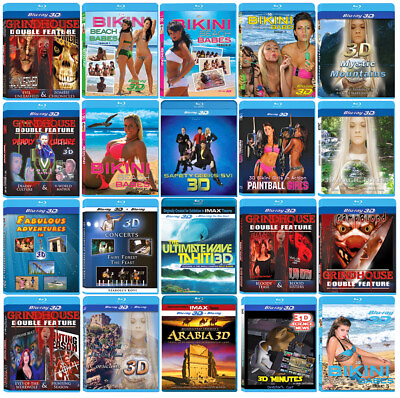 #ad 3D Blu ray Lot Collection 3D Bluray Movies for 3 D TV amp; Projectors YOU CHOOSE $3.95