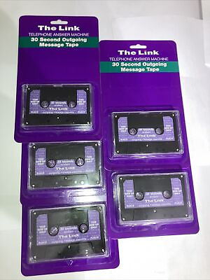 #ad Lot Of 5 Cassettes The Link 30 Second Endless Loop Message Cassette Tape $51.25