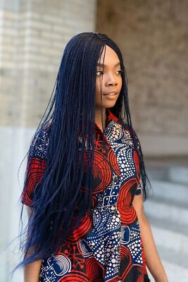 #ad Handmade Full Micro Twist Braids Wig Long Crochet hair for Black Women None Lace $34.95