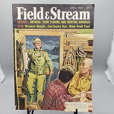 #ad Field And Stream Vintage April 1959 Magazine Hunting Fishing Camping $14.99